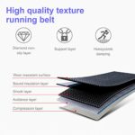 Kenchend Folding Treadmill, Auto Stop Safety Functioz Electric Treadmills for Home with LCD Display, Running Walking Jogging Exercise Fitness Machine for Home Gym (Silver)