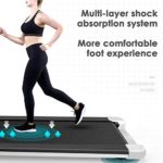 S SMAUTOP Desktop Electric Treadmill, Increase The Runway Area, Low Energy Consumption, Low Noise Intelligent Treadmill Aerobic Exercise, with Display and Wireless Remote Control 110V US Plug