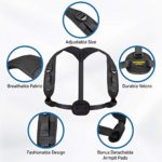 Posture Corrector for Men and Women – with Carry Bag and Underarm Pads the Back Brace for Support and Slouching Corrector is a Discreet, Adjustable Back Straightener Comfortable to Wear All Day.
