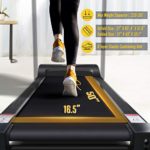 OMA Treadmills for Home, Exercise Treadmill with Incline Folding Treadmills for Running and Walking Max 2.25 HP with LED Display of Tracking Heart Rate, Calories – Black