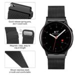 Unnite 22mm Metal Band Compatible for Samsung Galaxy Watch 46mm/Gear S3 Classic/Frontier/Huawei Watch 2 Classic/Fossil Gen 5 Stainless Steel Strap Sport Quick Release Replacement Bands (Black, 22mm)