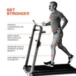 LifePro Electrostride Compact Folding Treadmill | Installation-Free Smart Treadmill for Home w/Bluetooth – Portable 36 Pre-Set Programs 17″ Wide Tread Belt Running Machine for Cardio & Weight Loss