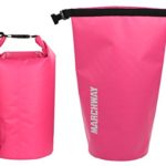 MARCHWAY Floating Waterproof Dry Bag 5L/10L/20L/30L, Roll Top Sack Keeps Gear Dry for Boat, Beach, Kayaking, Rafting, Boating, Swimming, Camping, Hiking, Canoeing, Fishing (Pink, 10L)
