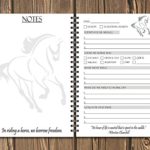 Equestrian Training Journal: Track Your Horseback Riding Lessons, Progress, and Goals – 100 Page Pre-Formatted Spiral Horse Notebook – Pony Lover Gift
