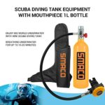 SMACO Scuba Tank 1L Mini Scuba Tank S400 Scuba Diving Tank Diving Equipment