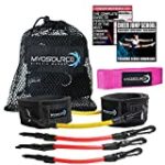 Cheer Kinetic Bands – Flexibility Fitness Training Kit for Cheerleaders – Leg Resistance Bands, Stunt Strap, Digital Training Downloads (User Weight is More Than 110 lbs (50 kg) Pink Stunt Strap)