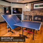 STIGA Advantage Competition-Ready Indoor Table Tennis Tables 95% Preassembled Out of the Box with Easy Attach and Remove Net – Multiple Styles Available