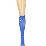 HOCSOCX Women’s/Girl’s Shin Guard Rash UNDER Sport Socks (Blue Field Hockey Sticks)