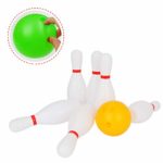 Liberry Kids Bowling Set Includes 10 Classical White Pins and 2 Balls, Suitable as Toy Gifts, Early Education, Indoor & Outdoor Games, Great for Toddler Preschoolers and School-age Child, Boys & Girls