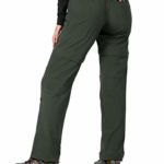 Cycorld Women’s-Hiking-Pants-Convertible Quick-Dry-Stretch-Lightweight Zip-Off Outdoor Pants with 5 Deep Pocket ?Army Green,Small