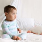 Burt’s Bees Baby baby girls Pajamas, Tee Pant 2-piece Pj Set, 100% Organic Cotton and Toddler Pajama Bottoms, Green Rugby Stripe, 4T US