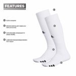adidas Unisex Rivalry Field OTC Socks (2-Pair), White/ Black, Medium