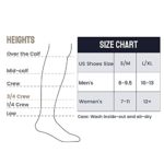 Samsox 2-Pair Merino Wool Hiking Socks, Oatmeal L/XL (Men 10-13 / Women 12+)