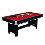 Hathaway Spartan 6′ Pool Table, 72″ L x 38″ W x 31″ H, Black