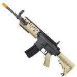 jing gong w4 metal gb aeg airsoft gun, extra mag, google’s, 4350 bb’s combo -tan(Airsoft Gun)