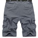 Toomett Men’s Outdoor Lightweight Quick Dry Hiking Shorts Sports Casual Golf Work Tactical Cargo Shorts (6222,Grey,32)
