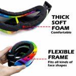 TURNMEON 4 Pack Ski Snowboard Goggles Anti Fog Glare Adjustable Strap Snow Goggles for Men Women Kids Youth Winter Outdoor Sport Skiing, Snowboarding, Skating, Motorcycling