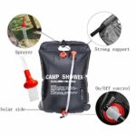 VIGLT Portable Shower Bag 5 Gallons Camping Shower Bag 20L with Removable Hose and Shower Head for Camping Outdoor Traveling Hiking Summer Shower