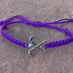 Sportybella Field Hockey Charm Bracelet, Field Hockey Jewelry Gifts, for Field Hockey Players, Teams & Coaches (Purple)