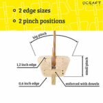 Ucraft Pocket-Sized Climbing Fingerboard | Double-Sided Grip Strength Training Board | Wooden Hang Board for Pull up Grips | Pinch Training Finger Board | Non-Slip, Portable & Lightweight Hang Board