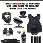 Maddog Tippmann Stormer Tactical Protective CO2 Paintball Gun Marker Starter Package – Black