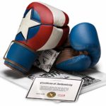 Hayabusa Marvel Hero Elite Boxing Gloves for Men and Women – Captain America, 16 oz
