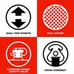 SportsStuff Super Mable | 1-3 Rider Towable Tube for Boating, Orange, Red, Yellow