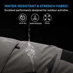 XKTTAC Men’s Outdoor Quick Dry Lightweight Stretchy Shorts for Hiking, Tactical, Camping, Travel with 6 Pockets (Dark Grey, X-Large)