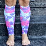 Hocsocx Leg Sleeves Sports UNDER Socks- One Size (Length 13″) (Splatter Print)