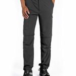 Wespornow Men’s-Convertible-Hiking-Pants Quick Dry Lightweight Zip Off Breathable Cargo Pants for Outdoor, Fishing, Safari (Grey, Large)