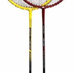 YoungLA Badminton Rackets for Adults & Professionals | with Shuttlecocks and Carrying Bag | 0529