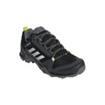 adidas outdoor Men’s Terrex AX3 Hiking Boot, Black/White/Acid Yellow, 10