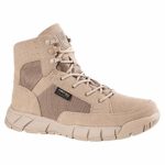 FREE SOLDIER Men’s Tactical Boots 6 Inches Summer Lightweight Breathable Desert Boots with Thin Durable Fabric(Tan, 10.5 US)