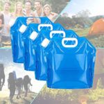 Redmoon 4Pcs 5L Collapsible Water Container, BPA Free,Outdoor Folding Travel Climbing Camp Emergency Water Bag Container Package for Sport Camping Riding Mountaineer, Food Grade