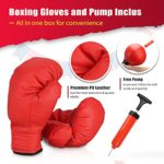ELEMARA Punching Bag with Stand for Adults Kids, Boxing Bag Plus Boxing Gloves, Height Adjustable Reflex Speed Bag with Stand