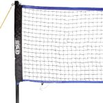 GSE Games & Sports Expert Portable Badminton Volleyball Combo Set. Including Volleyball/Badminton Net, 4 Badminton Racquets, 3 Shuttlecocks and Volleyball (Recreational Set)