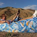 Wekapo Inflatable Lounger Air Sofa Hammock-Portable,Water Proof& Anti-Air Leaking Design-Ideal Couch for Backyard Lakeside Beach Traveling Camping Picnics & Music Festivals Camping Compression Sacks
