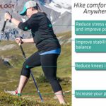 Trekology Trek-Z Trekking Hiking Poles – 2pc Pack Collapsible Folding Walking Sticks, Strong Lightweight Aluminum 7075,Adjustable Quick Flip-Lock, Foldable
