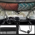 SUV Car Ceiling Cargo Net Pocket, 35.5″x25.5″ Car Roof Storage Organizer, Long Trip Camping SUV Storage Bag Tent Putting Quilt Children’s Toy Towel Sundries Interior Accessories