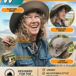 GearTOP Fishing Hat and Safari Cap with Sun Protection | Premium UPF 50+ Hats for Men and Women – Navigator Series (Khaki, 7-7 1/2)