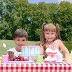 Sorfey Vinyl Picnic Table and Bench Fitted Tablecloth Cover, Checkered Design, Flannel Backed Lining, 28 x 72 Inch, 3-Piece Set, Red