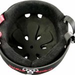 Triple Eight Sweatsaver Halo Water Helmet for Wakeboarding and Waterskiing, Black Rubber, Medium, 385