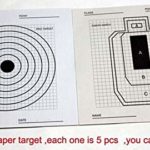 AirSoft Targets For Shooting ,  Reusable BB & Pellet Guns With Trap Net Catcher , Heavy-Duty Paper Sheets , Stand and Paper Training Target Easy to See Your Shots Land , For Indoor , Outdoor  Ranges