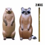 BIGSHOT Pro Hunter Racoon and Groundhog Combo Critter 3D Archery Target for Compound, Traditional Bows, Youth Archery