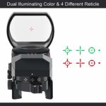 Feyachi Reflex Sight – Adjustable Reticle (4 Styles) Both Red and Green in one Sight!