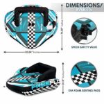 Heavy-Duty Inflatable Towable Booster Tube – Two Person Water Tube Boating Float Tow Raft, Watersports Inflatable Pull Boats/Tubes/Towables w/ Foam Seats, PVC Bladder, Handles – SereneLife SLTOWBL20