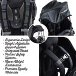 Premium Baby Backpack Carrier for Hiking with Kids – Carry Your Child Ergonomically (Black/Grey)…