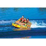 WOW World of Watersports Max 1 2 or 3 Person Inflatable Towable Deck Tube for Boating | 18-1060