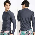 Actleis Men’s Long Sleeve Rash Guard, UPF50+ UV Sun Protection Quick Dry Swimming Running Fising Shirts us-al20007 L Charcoal Gray