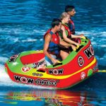 WOW World of Watersports Bingo Cockpit 1 2 or 3 Person Inflatable Towable Cockpit Tube for Boating, 14-1070